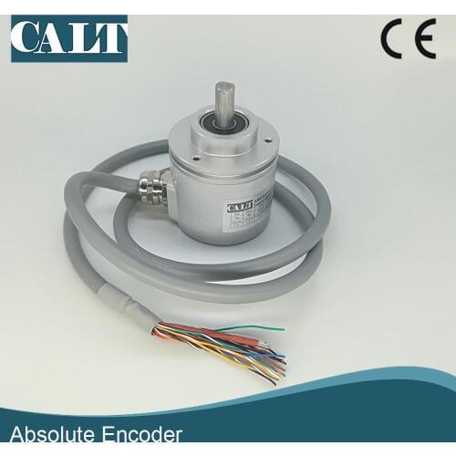 Low profit CALT 60mm size single turn SSI output gray code 14 bits 6mm 10mm 12mm solid shaft absolute rotary encoder
