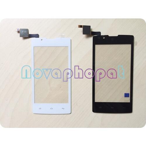 Novaphopat On Sale Black/White Touchscreen For Fly FS401 Stratus 1 FS 401 Touch Screen Digitizer Sensor Panel Screen Replacement