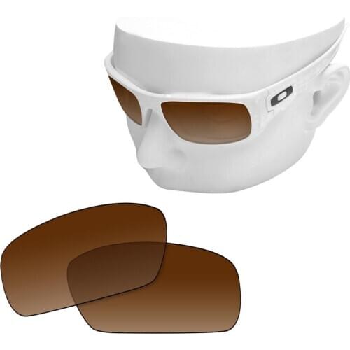 OOWLIT Polarized Replacement Lenses of Brown Gradient for-Oakley Crankshaft OO9239 Sunglasses