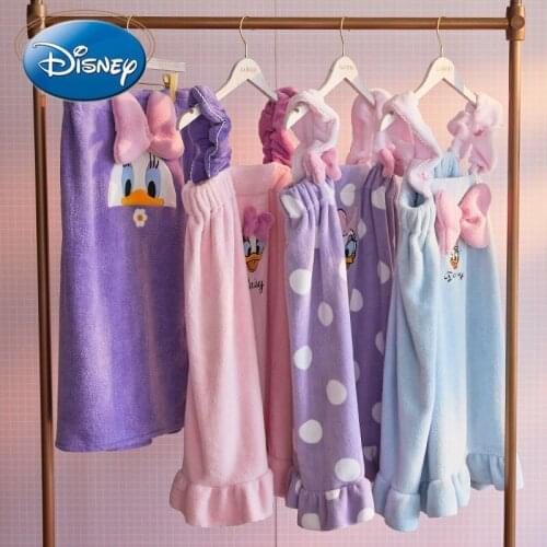 Disney Daisy Bath Dress Absorbent Bath Dress Sling Bath Dress Bathroom Set Yukata Girl Sweet and Cute Bath Dress