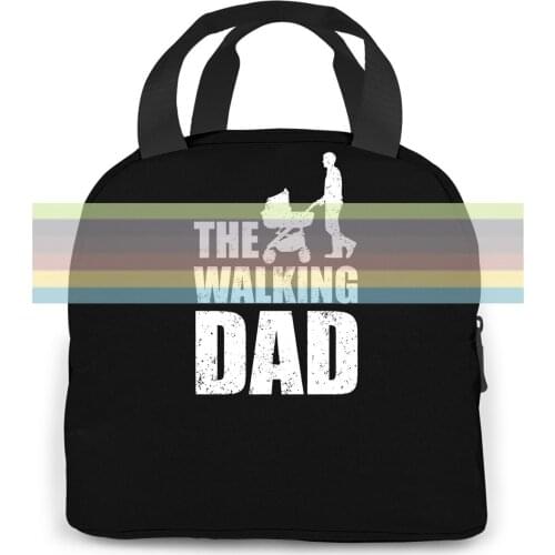 THE WALKING DAD - Fathers Day Present Dead Fun Best Dad Daughter Son Discount women men Portable insulated lunch bag school