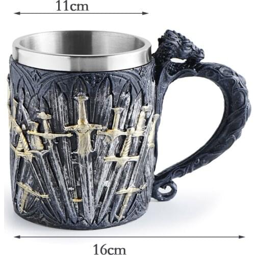 Resin crafts right game mug wine glasses creative gifts