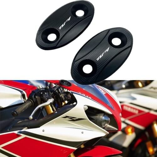 Suitable for Yamaha YZF R1 YZFR1 2007-2014 2013 2012 2011 2010 Motorcycle windshield rearview mirror hole cover decorative base