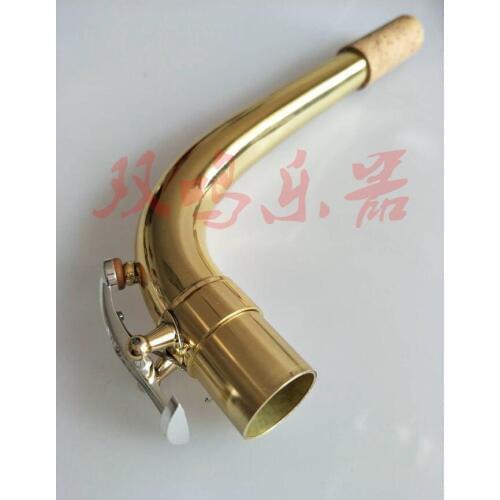 Excellence Baritone Sax neck Golen body +silver plated key sax parts 21.9mm