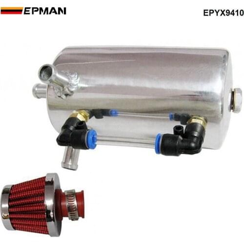 EPMAN UNIVERSAL BREATHER TANK&OIL CATCH CAN TANK WITH BREATHER FILTER ,0.5L EPYX9410