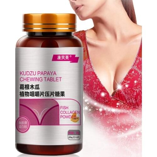 Enlarged Female Breast Size Capsules Natural Organic Plants Pueraria Mirifica Papaya Extract Enhancement Female Hormone Estrogen