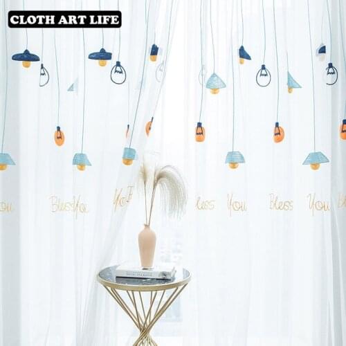 Embroidered Retro White Sheer Curtain Jacquard Tulle Volie Window Panel for Sliding Living Room Wedding Decor Drape Blinds Home