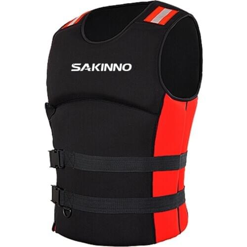 Professional Life Jacket Vest Fishing Neoprene Adult Safety Swimsuit Survival Swimming Boating Drifting Surfing Ski Drifting