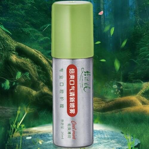 20ml Breath Freshener Oral Spray Mint Bad Odor Halitosis Mouth Clean Treatment Y4A8