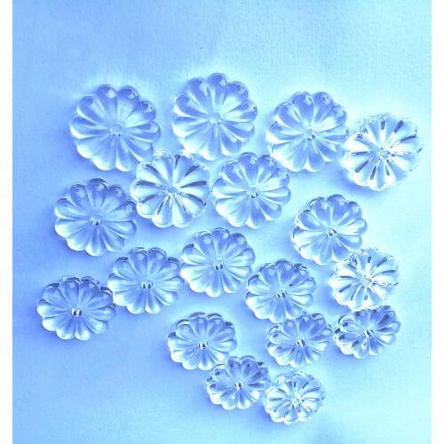2000pcs/lot 20mm Chrysanthemum flower shape crystal glass beads chandelier parts lovely pendants birthday cake tree decor