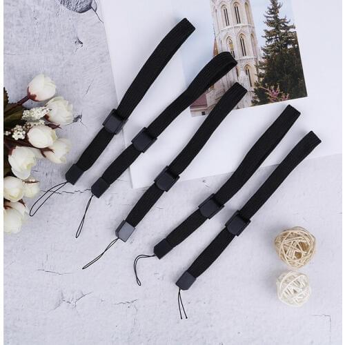 5pcs Black wrist strap lanyard hand grip string for wii remote controller for Phone durable straps