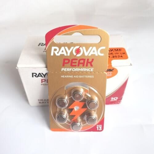 60 x Hearing Aid Batteries A13 13A ZA13 13 PR48
