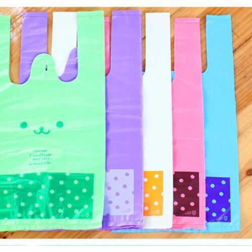 AAA Great Plastic Bags Cookie Candy Bag Handle Wedding Birthday Party Gifts Biscuit Baking Packaging Bag Supermarket 100Pcs/Lot