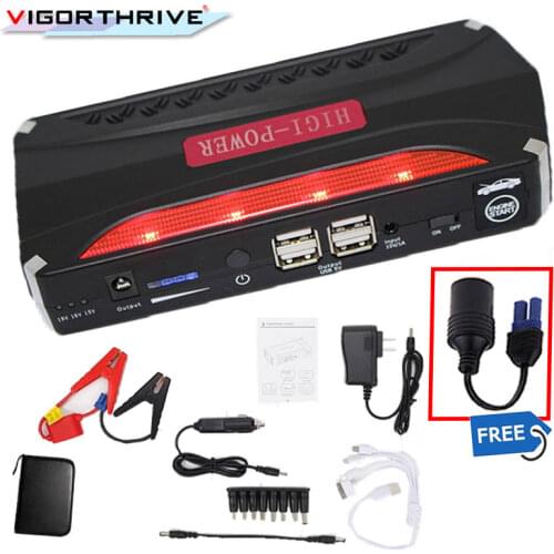 Car Jump Starter Car Booster Power Bank Mini Portable Emergency Charger For Petrol Car Charger Starting Device SOS Light 600A12V