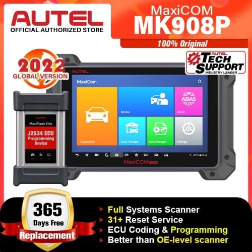 Autel MaxiCOM MK908P MS908PRO Automotive Diagnostic Scanner Bi-Directional Control Diagnostic Tool ECU Programming OBD2 Scanner