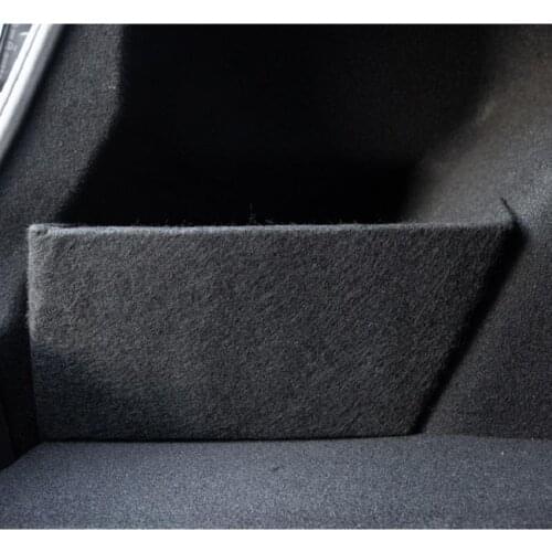 Car Rear Trunk Organizer Side Divider Flock and Board Car Rear Trunk Organizer Accessories for Tesla Model 3