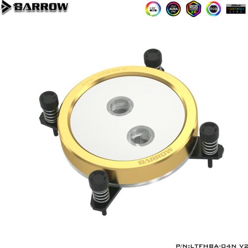 Barrow LTFHB-04N V2 Gold Plated RGB LRC2.0 CPU Water Cooling Block for Intel 115x