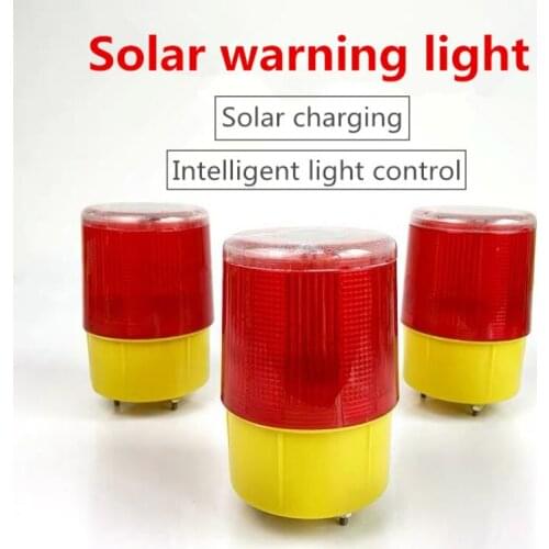 Solar warning light fishing boat light traffic warning obstacle light night warning flash tower crane warning light flash