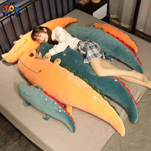 Kawaii Giant Big Crocodile Alligator Plush Toys Stuffed Animals Doll Sofa Cushion Pillow Kids Children Gifts Home Decor Plushies