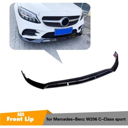 Front Bumper Lip Body Kit Spoiler Splitters for Mercedes Benz C Class W205 W206 Sport C180 C200 C250 C260 C300 C350