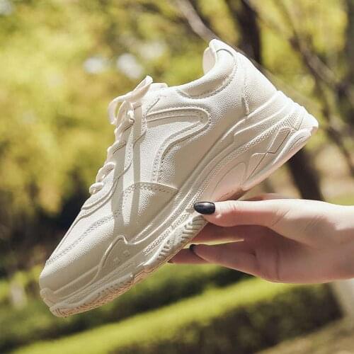 Women Shoes Autumn White Shoes Sneakers Women Fashion 2019 Brand Retro Platform Shoes Ladies Footwear Breathable Mesh Sneakers78