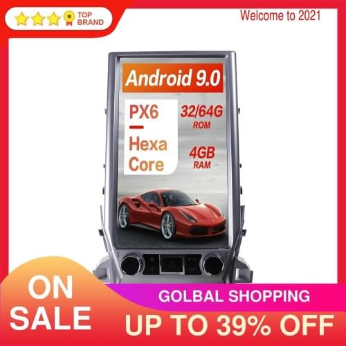 16 Inch For TOYOTA LAND CRUISER LC200 2016+ VX GX VXS 5700 Android 9.0 Tesla Style Multimedia Player Auto Radio Headunit Stereo