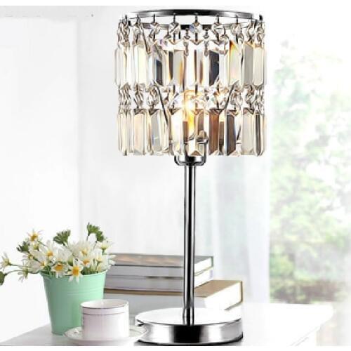 New Modern Fashion Crystal Study Dinning Room lighting table lights Table Lamp Desk Decorate Light For SJ139
