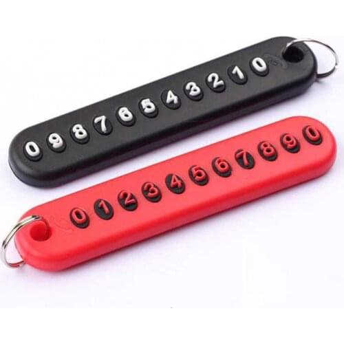 DIY Anti-Lost Phone Number Pendant Car Key Chian Keyring Handbag Hanging Decor car accessories