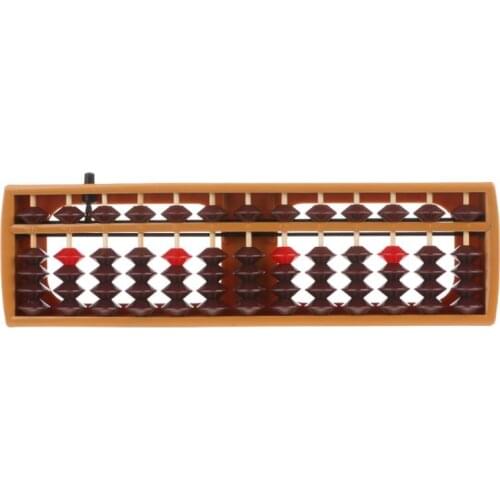 Portable Japanese 13 Digits Column Abacus Arithmetic Soroban Caculating School Math Learning Tool