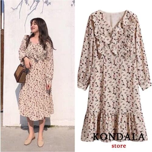 Casual a-line za dress women long sleeve ruffles vestidos v-neck oversize ropa mujer midi vestido office lady high waist female