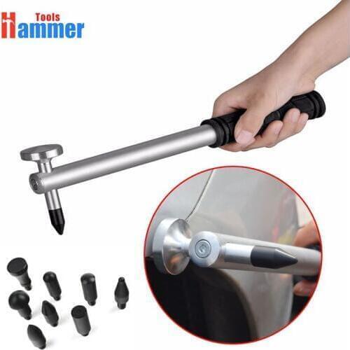 Adjustable car KING Repair Tools Set Tap Down 9Heads Rubber Hammer Paintless Dent Tool multi-function rubber hammer