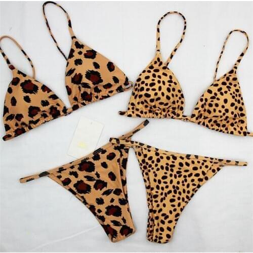 Sexy Women Leopard Bikini Push Up Swimwear Women Swimsuit Beachwear Bikini Brazilian Swimwear Swim Suit Costume Da Bagno Donna