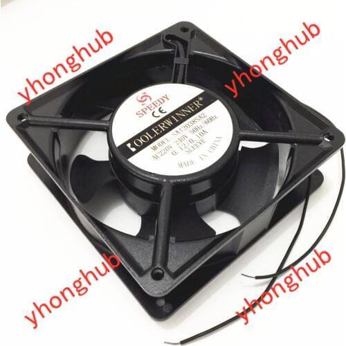 SPEEDY SA12038SA2 AC 240V 0.1A 120x120x38mm 2-wire Server Cooling Fan