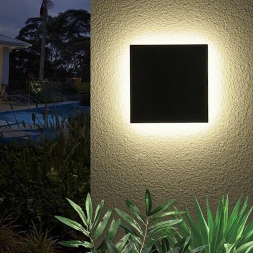 Thrisdar 12W Outdoor Waterproof LED Wall Lamps Garden Porch Corridor Balcony Wall Light Hotel Fence Front Door Porch Light