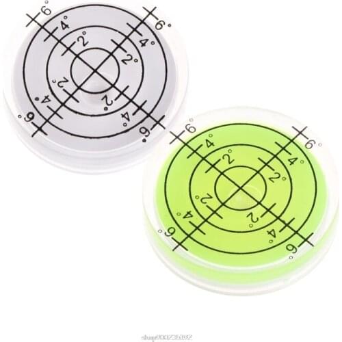 32x7mm Bulls-eye Bubble Degree Marked Surface Level For Camera Circular O15 20 Dropship