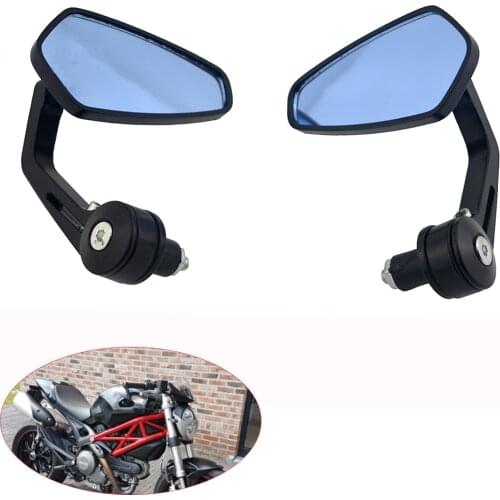 7/8'' 22mm Motorcycle Bar End Side Rear View Mirror Cruiser Chopper ATV Motorbike Rearview Mirrors For bmw benelli honda yamaha