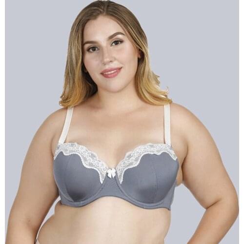 Sexy Bras for Women Plus Size Lady Lingerie Super Thin Biustonosz Push Up Bralette Gather Lace Crop Top Bh Underwire Lenceria