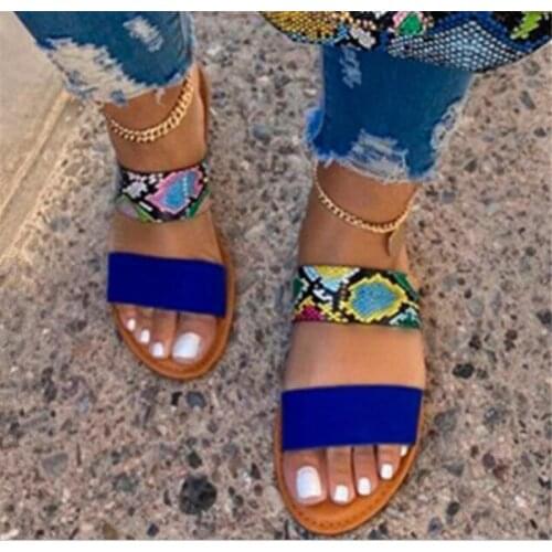 Hot Sale Womens Slippers Summer 2020 Open Toe Shoes Woman Flat Sandal Ladies Slipper Comfort Beach Slides Female Casual Fashion