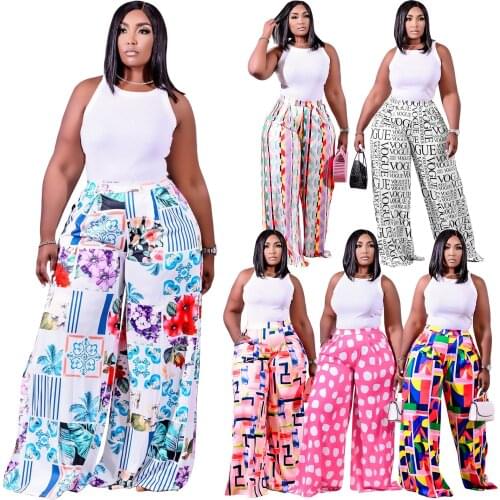 Womens Printed Diagonal Pocket Loose Wide-leg Pants Loose Casual Streetwear Women Y2k Vintage Streetwear Joggers Women Pants