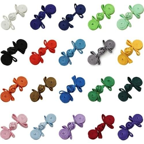 10 Pairs Vintage Chinese Handmade Cheongsam Buttons Knot Fastener Closures DIY M17D