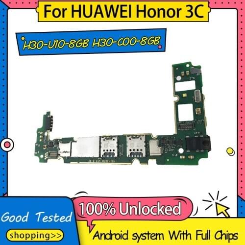 100% Unlocked For HUAWEI Honor 3c Motherboard,Replacement Used Logic Board For HUAWEI Honor 3c Mainboard With Full Chips