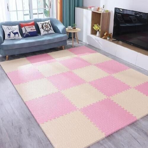 12pcs 31*31*0.6cm EVA Foam Exercise Mats Puzzle Play Floor Mat Childrens Interlocking Exercise Floor Tiles Gym House Office Mat