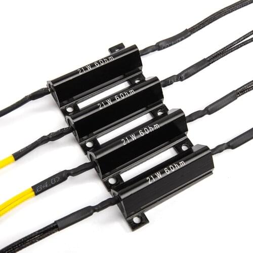 12V Motorcycle Turn Signal Light Flashing Adapter Fixing Error Indicator LED Decoder LED Lamp Canceller Fog Lamp Resistor