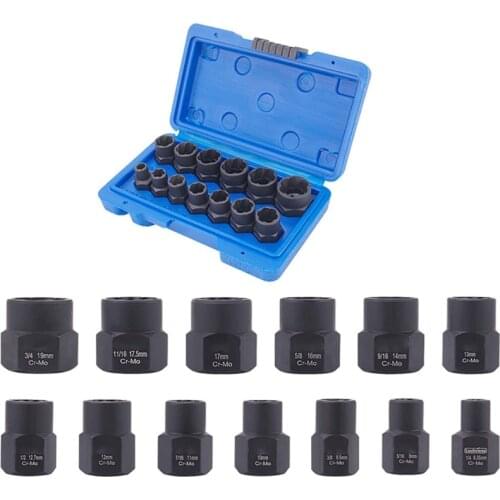13-Piece Impact Bolt & Nut Remover Set, Nut Extractor Socket, Bolt Remover Tool Set