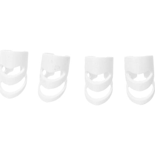 4x Finger Picks Caps Protector Guitar Plectrum Thumb Fingertip Cover For Ukulele