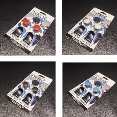 5 IN 1 For PS5 Controller Thumb Stick Grip Key Caps Joystick Cover L2 R2 Trigger Extender for Playstation 5 Game Accessory 2021