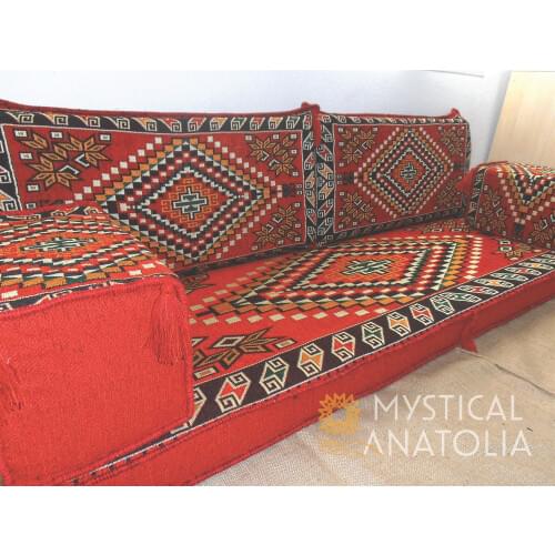 Arabic Floor Sofa / Seating / Majlis / Couches / Oriental Seating / Benc Cushions / Jalsa / Furniture / Arab Sofa / Traditional