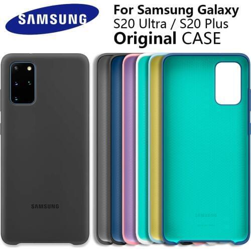 Samsung S20 Plus Case Official original Silky Silicone Cover Soft-Touch Back Protective Shell For Samsung S20 Ultra Phone Cover