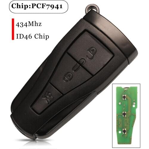 Jingyuqin For MG 550 MG6 3 Buttons Replacement Smart Remote Car Key Fob 434Mhz ID46 Pcf7941 Chip