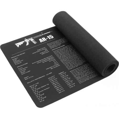 AR 15 Cleaning Rubber Mat AK47 Remington 870 36"x12" Gunsmiths Armorer with Parts Diagram and Instructions Mouse Pad Mat Airsoft